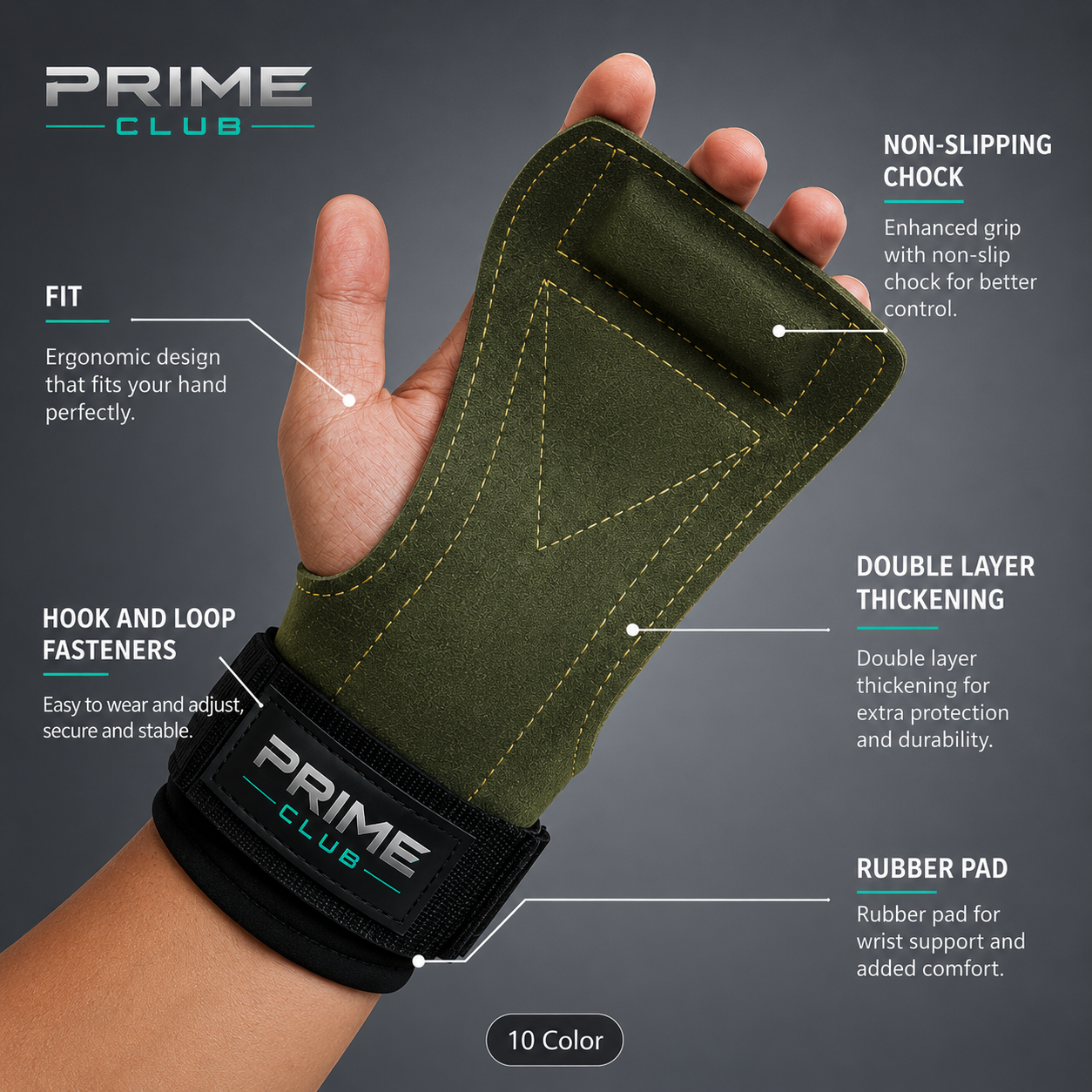 CoreGrip Elite (Hand Palm Fitness Lifting Wrist Straps)